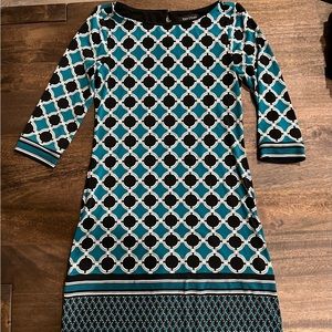 White House black market printed dress